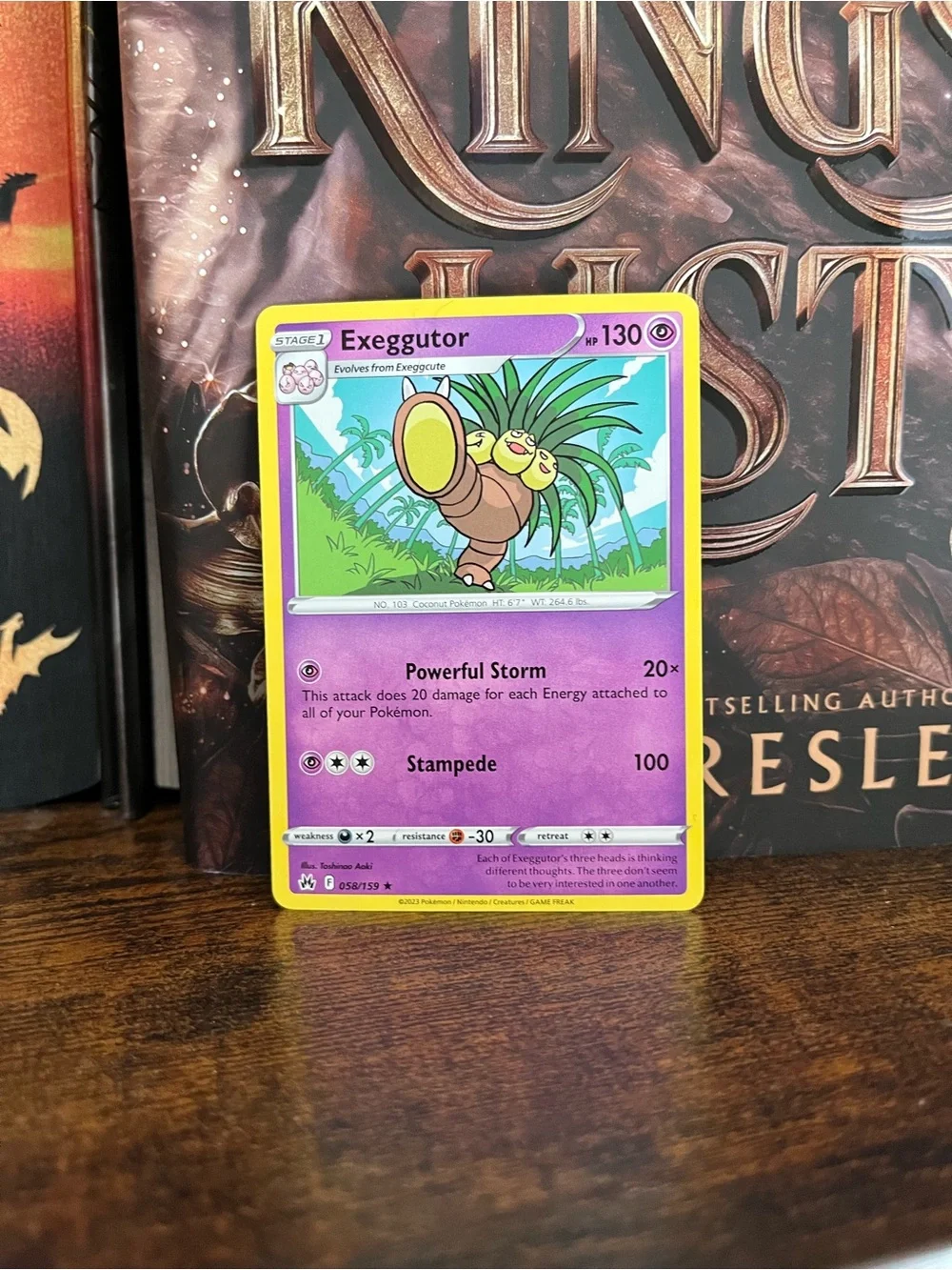 Pokemon Exeggutor Trading Card Crown Zenith Regular 058/189
